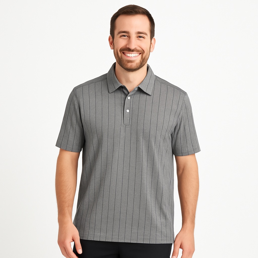 NWT Nat Nast Luxury Originals Polo Shirt – Men’s Medium – Black/Gray